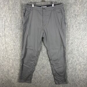 Birddogs Pants Mens 34x30 Boomstick Performance Gray Unlined Chino Stretch Golf